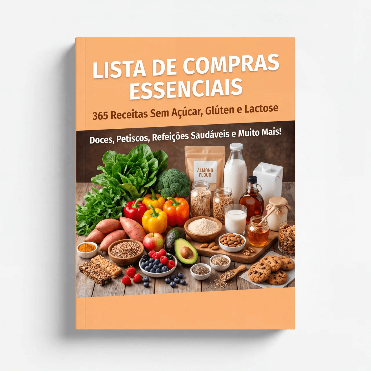 Lista de compras para recetas sin azúcar, sin gluten y sin lactosa