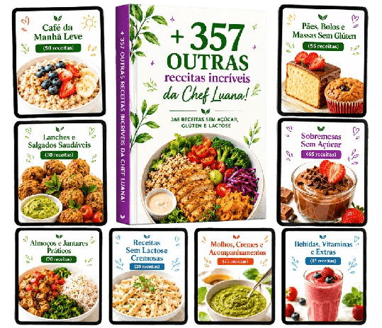 Mosaico con vista previa de las 357 recetas extra de la Chef María